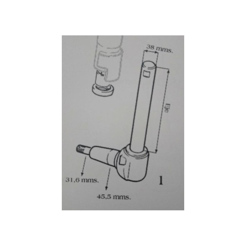 mangueta eje delantero